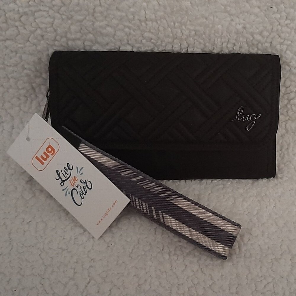 Lug Stroll RFID Wristlet Wallet (Black)
